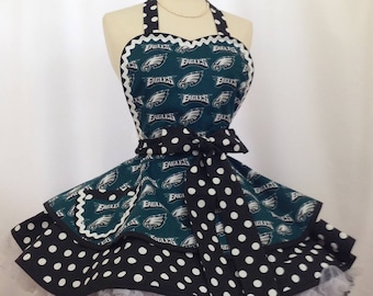 Philadelphia Eagles Apron: Pin Up Style, NFL Football Fan