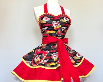 Kansas City Chiefs Apron: NFL Football Pin-Up Style