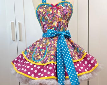 Faberge Jewel Easter Eggs EasterApron/ Retro Womens Apron