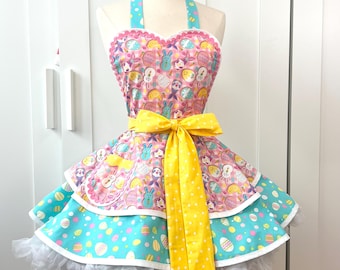 Easter Cookies EasterApron/ Retro Womens Apron