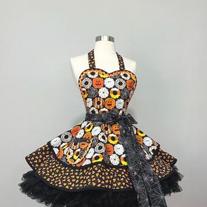 Halloween Cookies Apron, Retro Women’s Apron