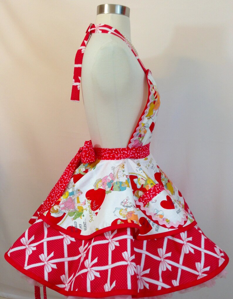 Vintage Valentine Cards Apron Valentine Apron Love/Retro Etsy