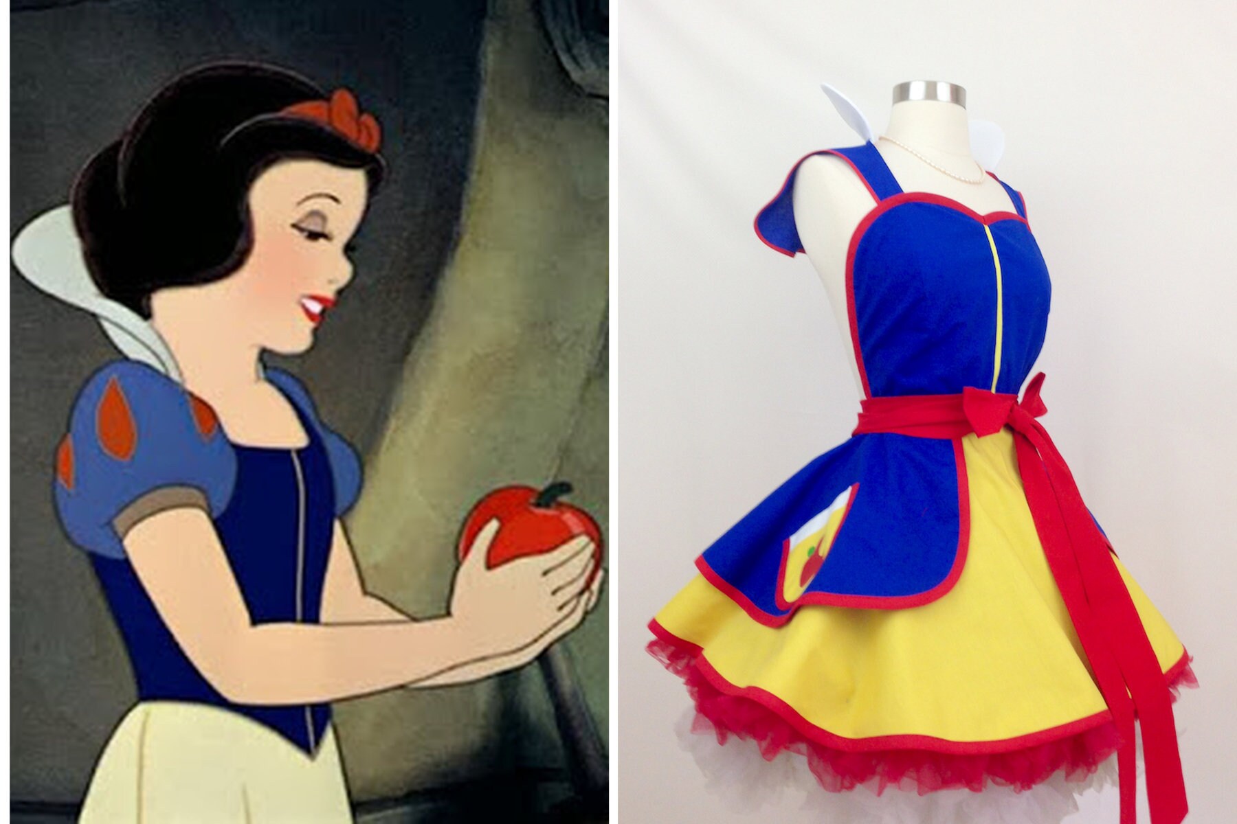 Delantal de disfraces de Blancanieves Princesa del bosque - Etsy España Delantal de disfraces de Blancanieves Princesa del bosque - Etsy España