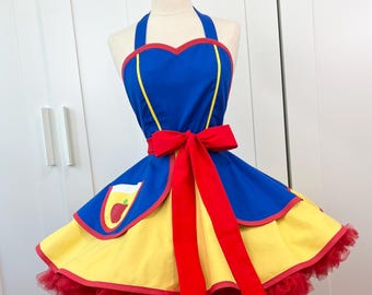Snow White Costume Apron, Woodland Princess, Cosplay Disneybound, Woman's Apron