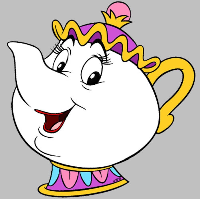 Картинки из мультика красавица и чудовище чайник
