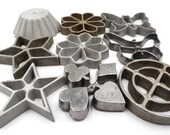 Rosette Iron Timbale Molds for Patty Waffle Shells Make Vintage Holiday Crispy Treats 9 to Choose From