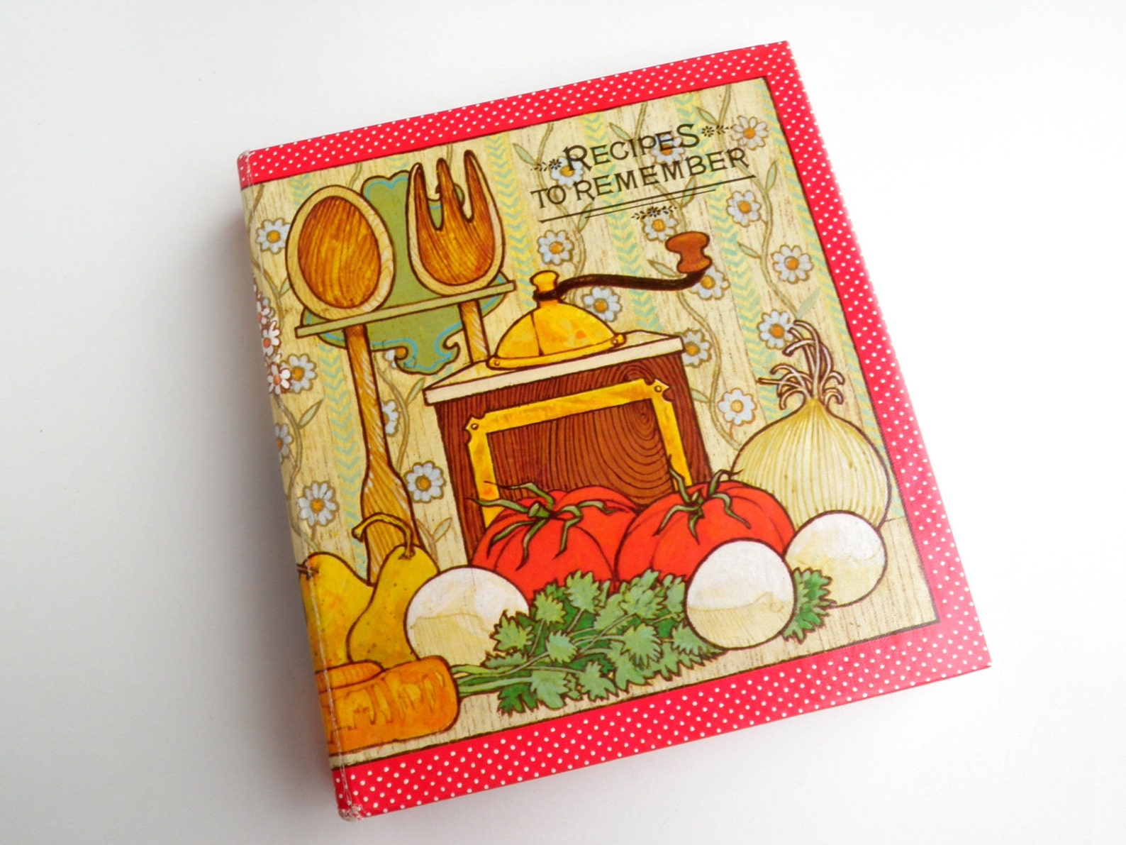 Recipe File Album Vintage Hallmark Recipe Book Binder Etsy