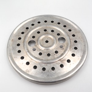 Rejilla de aluminio para olla a presión vintage, para conservas, cocción al vapor, 7 7/8".