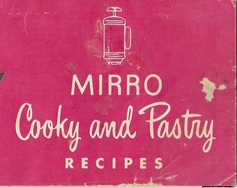 Vintage MIRRO Cookie Press Spritz Recipes and Instruction Manual PDF Booklet Download 1940s