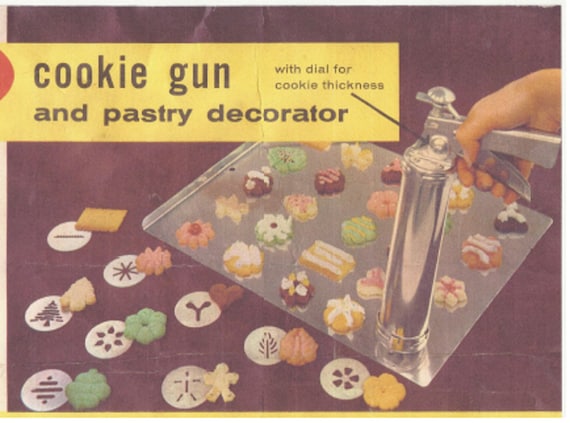 Cookie Press PDF Recipes and Instruction Sheet Spritz for the Wear Ever Cookie Gun Download 1950s