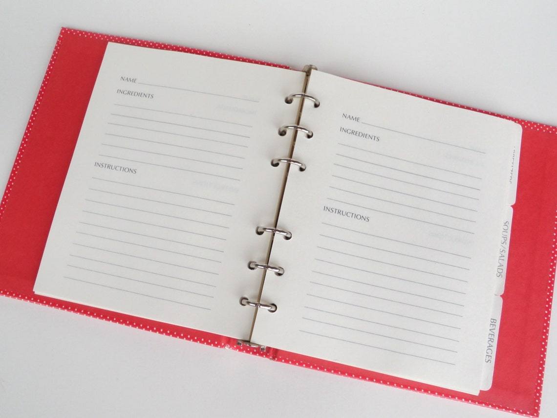 Recipe File Album Vintage Hallmark Recipe Book Binder Etsy