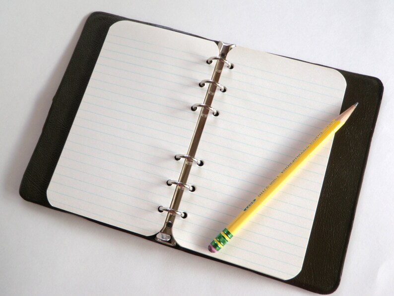 Vintage Memo Book Hytone 6 Ring Mini Binder Padded Vinyl with Etsy