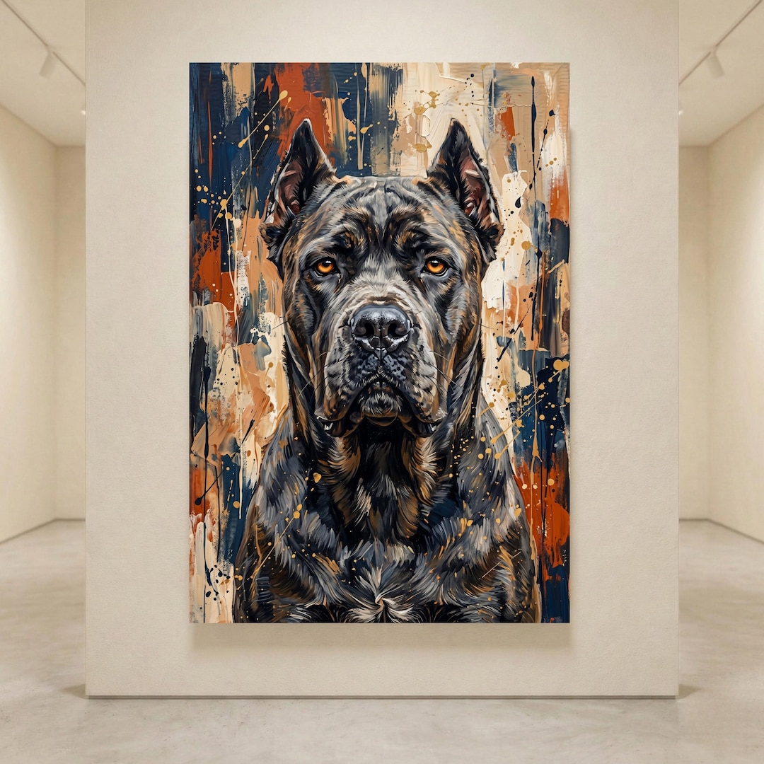 Cane Corso Canvas Wall Art Ready to Hang Stretched Gallery Wrapped Dog ...