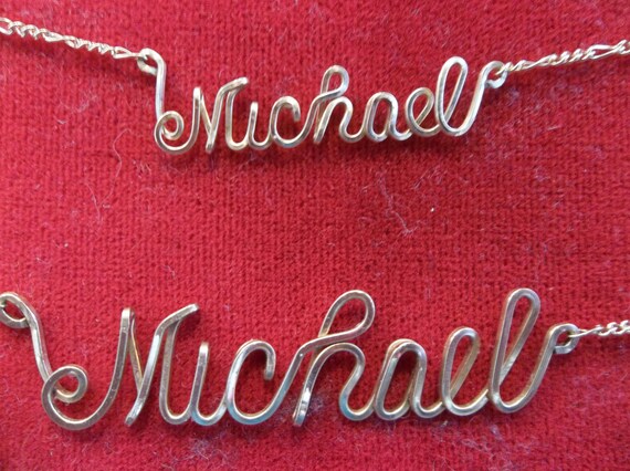 Custom Name word Necklace Medium Size Etsy Singapore