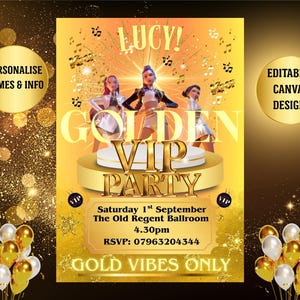 Kpop Golden Invite - Etsy