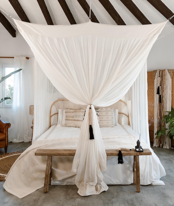 Rectangular Cotton Mosquito Net King Size Bed – Kasna Breeze With