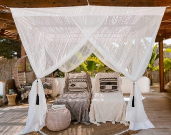 Zanzariera da esterno per patio 2-4 persone – Zanzariera compatta da giardino per pergola – Zanzariera di lusso per esterni – Mt Ambang
