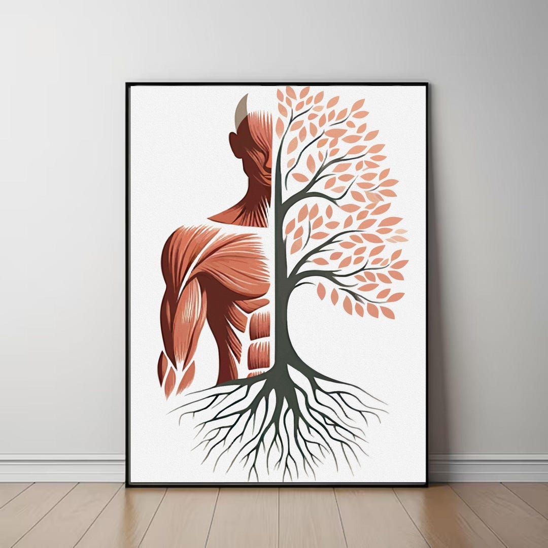 Human Anatomy Tree Print: Wellness Decor (digital Download) - Etsy