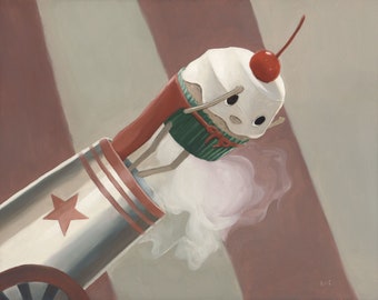 Cherry Bomb. Print of an original oil painting