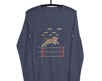 Luchador Kitty Unisex Long Sleeve Tee