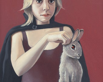 The Conjurer. Print of an original surreal oil painting