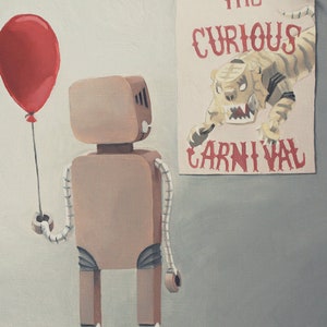 The Curious Carnival. Surreal art print. image 2