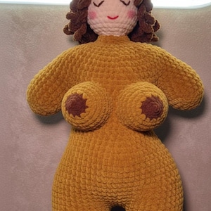 Female Body Pillow Crochet Pattern | NSFW Amigurumi Torso Plush PDF | Imperfect Body Positive Novelty Gift