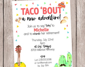 Taco Party Invitation-Personalized and Printable, 5x7