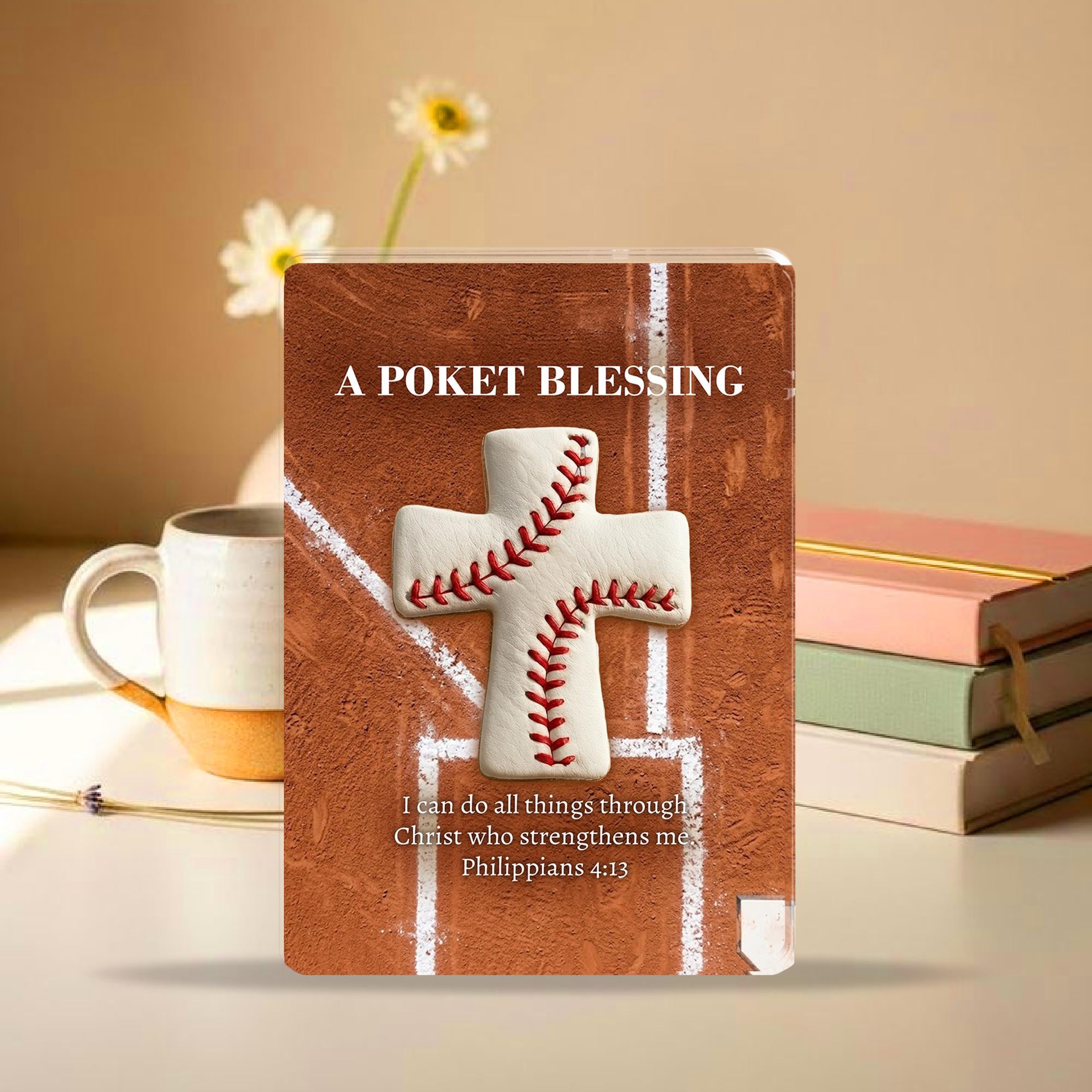 Baseball Cross Blessing Card