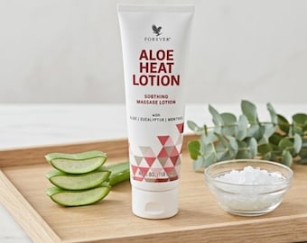 Lozione riscaldante Forever Aloe 118 ml, crema da massaggio lenitiva, eucalipto e mentolo, balsamo muscolare