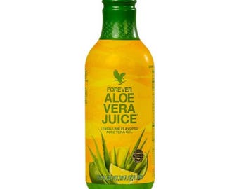 Forever Aloe Vera Juice 33.8 fl. oz, Lemon Lime, Digestive Health, Immune Support Drink