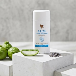 Desodorante en barra Aloe Ever-Shield: Sin aluminio, protección suave contra el mal olor (92 g)
