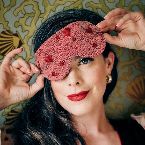 Heart Sleep Mask Etsy