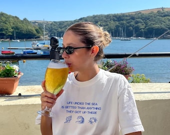 Life Under The Sea Tee, The Little Mermaid Gift, Sebastian Crab Quote, Ariel Cotton T-Shirt