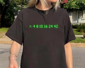 Lost Numbers T-Shirt, Sci-fi TV, Unisex Heavy Cotton Tee