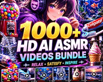 1000+ AI ASMR Videos | Relaxation & Sensory Bundle