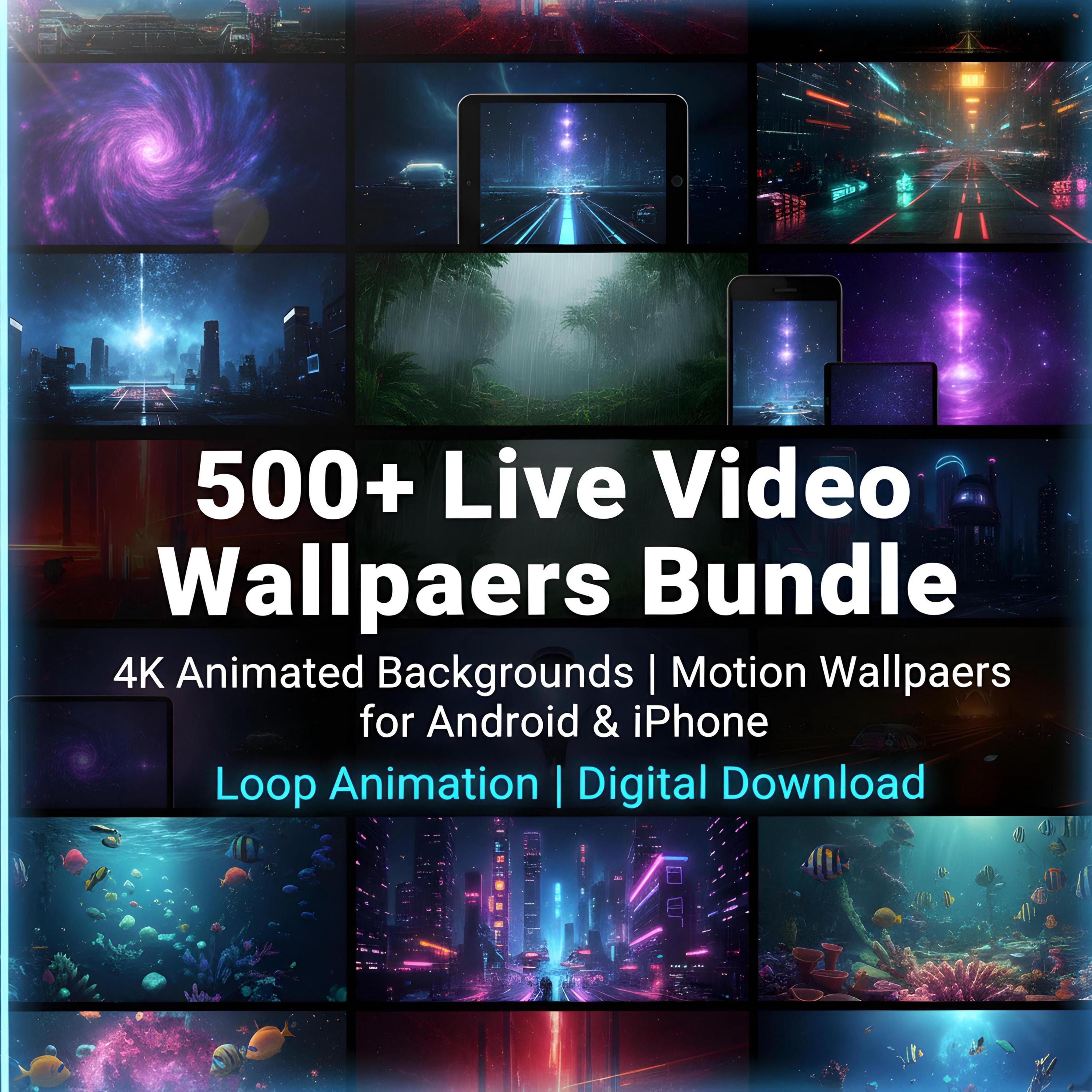 500+ Live Video Screensavers Bundle | Mp4 Animated Backgrounds | Motion ...