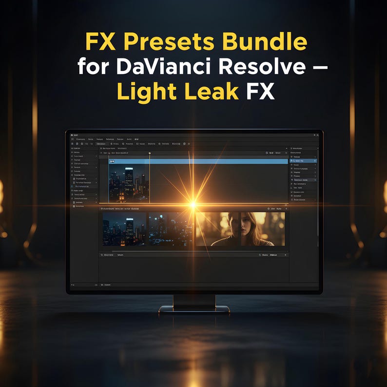 Premium FX-förinställningar för DaVinci Resolve | Paket med filmeffekter och övergångar | Filmlook Edition bild 6