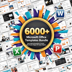 Plus de 6 000 modèles Microsoft Office | Excel, Word et PowerPoint | Facture, suivi des ventes, budget, RH, projet et rapports