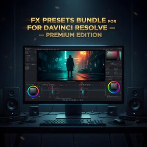 Premium FX-förinställningar för DaVinci Resolve | Paket med filmeffekter och övergångar | Filmlook Edition bild 10