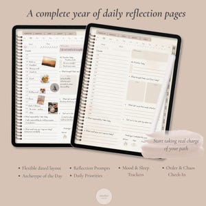 Digital Journal for Goodnotes Notability, Minimalist Planner, Simple Mindfulness - Daily Reflection Pages, Productivity, Habits, Goals image 3