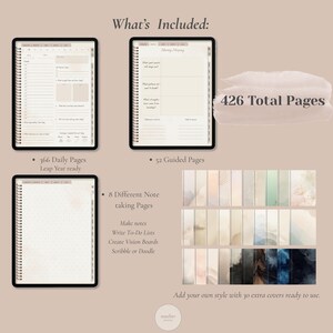 Digital Journal for Goodnotes Notability, Minimalist Planner, Simple Mindfulness - Daily Reflection Pages, Productivity, Habits, Goals image 4