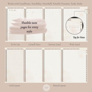 Digital Journal for Goodnotes Notability, Minimalist Planner, Simple Mindfulness - Daily Reflection Pages, Productivity, Habits, Goals image 10