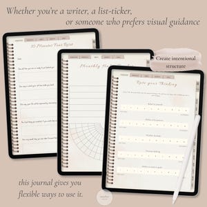 Digital Journal for Goodnotes Notability, Minimalist Planner, Simple Mindfulness - Daily Reflection Pages, Productivity, Habits, Goals image 8