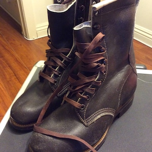 Dead stock Work Boots Brown Boys 4 Women&#39;s 6
