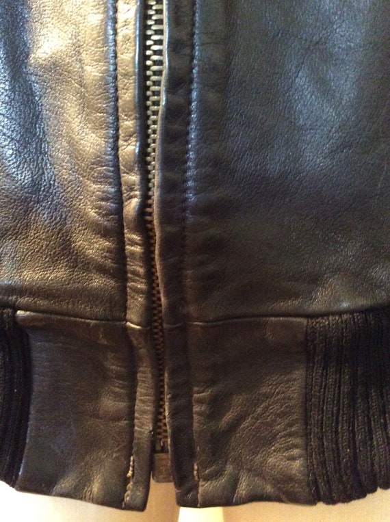 German Leather Shawl  Collar Car Coat - image 3