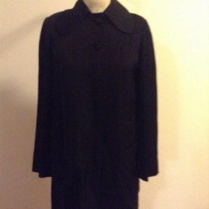 Beautiful 1940s Black Gabardine jacket Small- Medium
