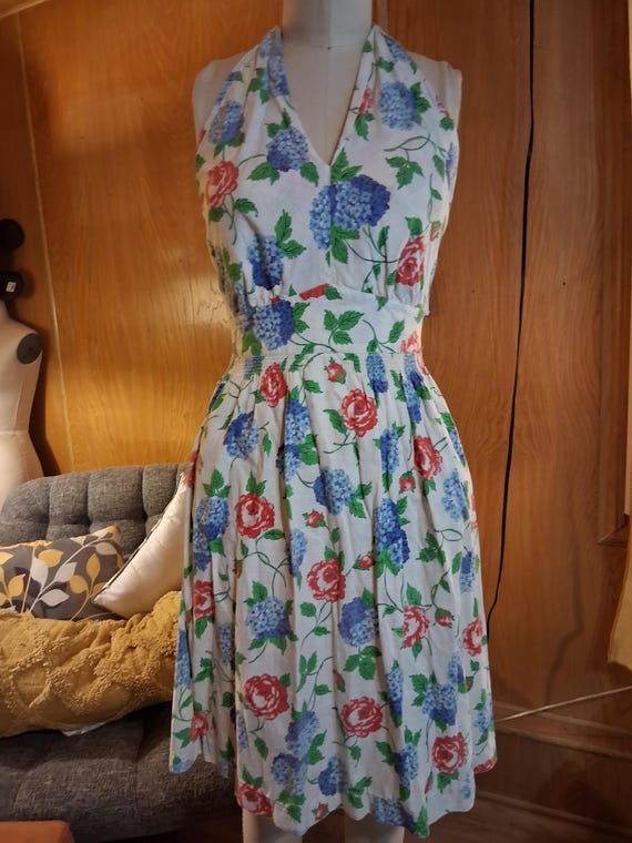 1930s 40s Floral Sundress