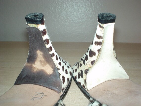 Cowhide JD Leopard Print 1950s Bad Girl High Heel… - image 4