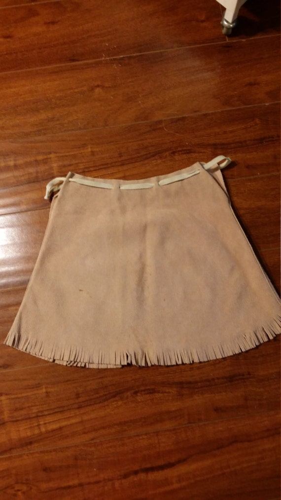 Cowgirl Western Mini Skirt Suede XS - image 5